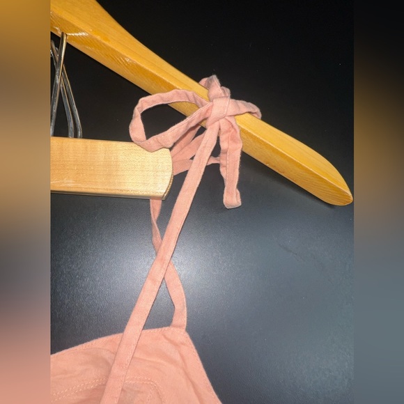 Aerie Coral Corset Linen Blend mini dress size XS GUC* - Picture 10 of 10